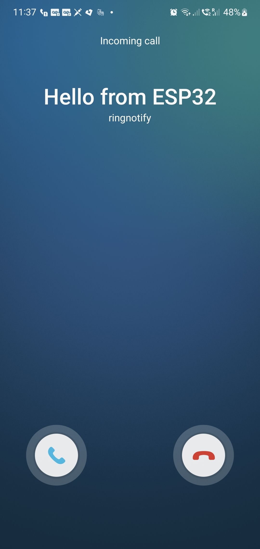 Incoming Notification